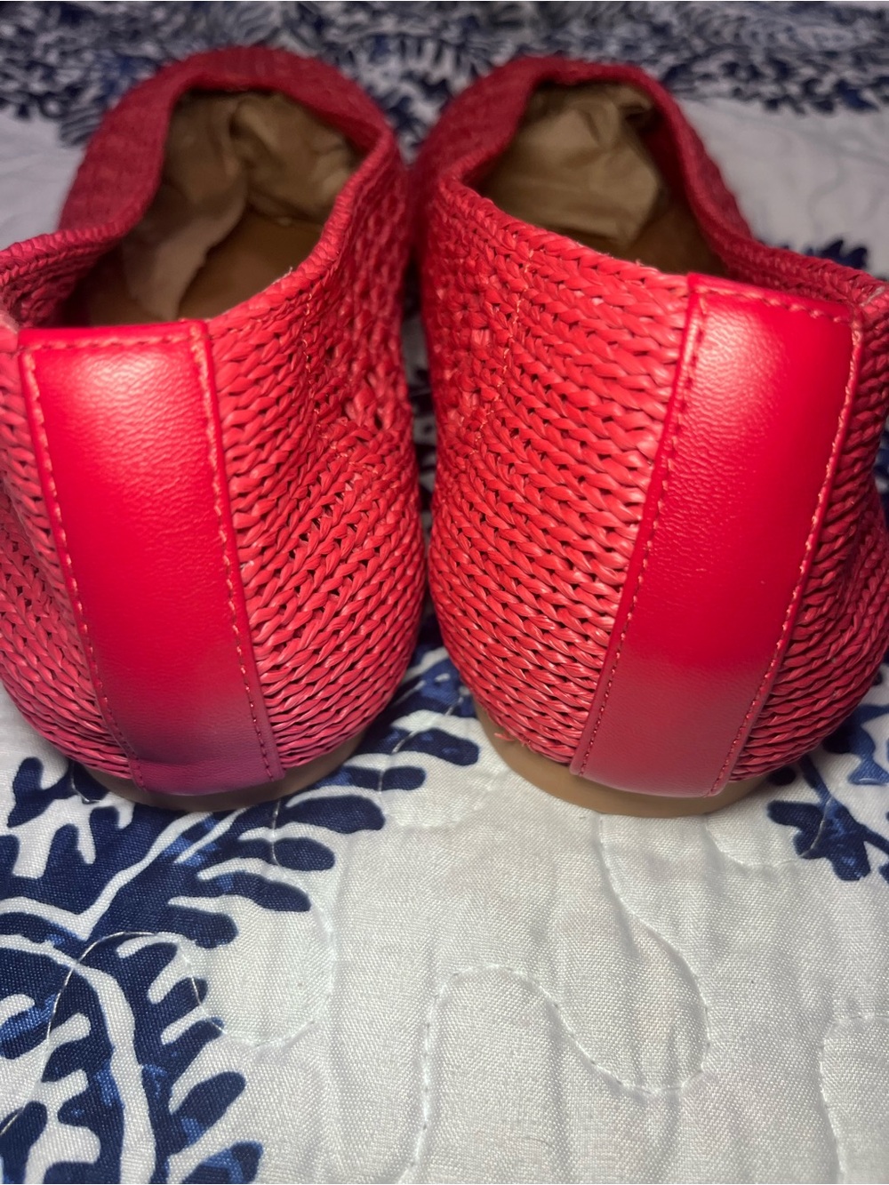 Monroe Weave Red Rose Slip-On Flat - Picture 5 of 10